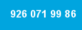 926 071 99 86 926 071 99 86